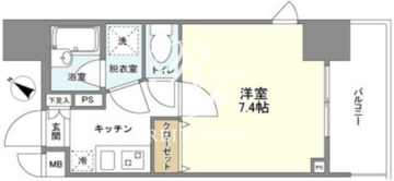 リテラス白金台ヒルズ 804 間取り図