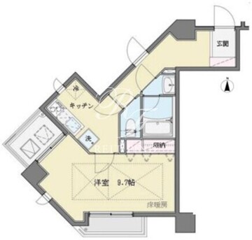 パークテラス恵比寿 801 間取り図