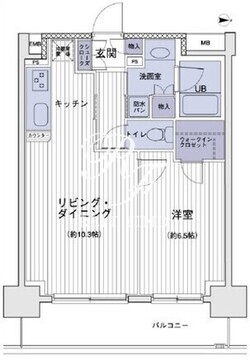 エスティメゾン大島 1311 間取り図