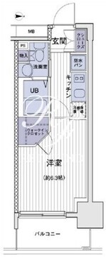 エスティメゾン大島 621 間取り図