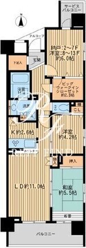 エコロジー錦糸町レジデンス 703 間取り図