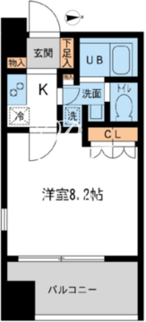 サンフル押上1 704 間取り図