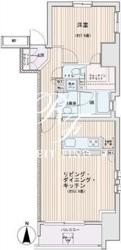 エスティメゾン錦糸町2 1501 間取り図