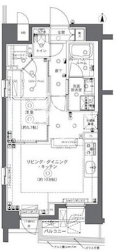 ズーム中野坂上 301 間取り図