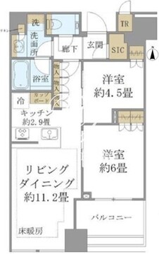 白金ザ・スカイ W-1405 間取り図