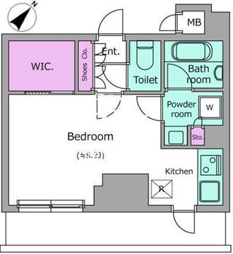 オルタナ銀座 302 間取り図