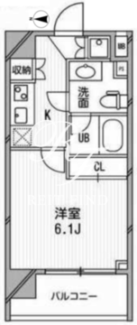 アーデン麻布十番 1005 間取り図