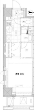 クローバー高輪 605 間取り図