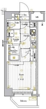 プレミアムキューブ大崎DEUX 701 間取り図