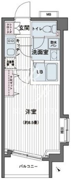 エコロジー都立大学レジデンス 709 間取り図