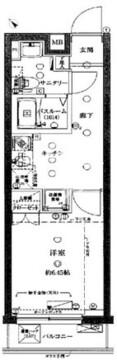 クレヴィスタ門前仲町 205 間取り図