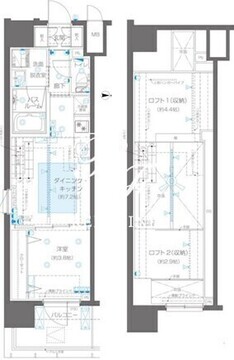 ズーム新宿御苑前 1301 間取り図