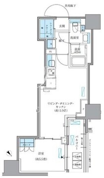 パークアクシス東日本橋 1005 間取り図