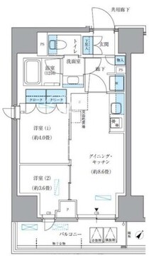 パークアクシス東日本橋 1001 間取り図