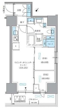 パークアクシス東日本橋 804 間取り図