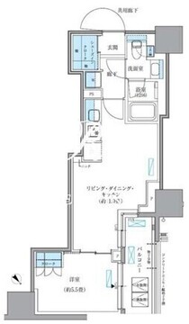 パークアクシス東日本橋 505 間取り図