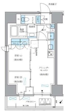 パークアクシス東日本橋 501 間取り図