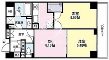 アイム白金高輪 302 間取り図