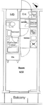 プレミアムキューブ東十条アリア 404 間取り図