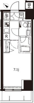 プレミアムキューブ東十条アリア 703 間取り図