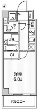 コンシェリア新橋 407 間取り図