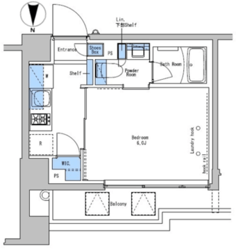 ブラウ戸越銀座テラス 212 間取り図