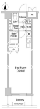 コンフォリア墨田立花 203 間取り図