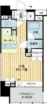 イクサージュ目黒 501 間取り図