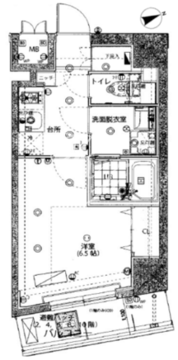 ハーモニーレジデンス早稲田 502 間取り図