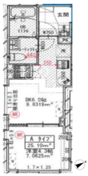 カーサグラッツェ門前仲町 201 間取り図