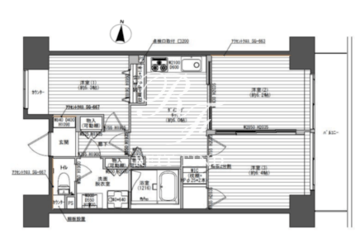 レジディア芝浦 607 間取り図