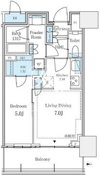 パークタワー西新宿 909 間取り図