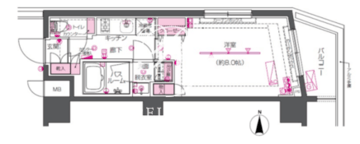 ズーム戸越銀座 605 間取り図