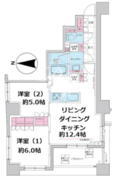 ステラメゾン三軒茶屋 1102 間取り図