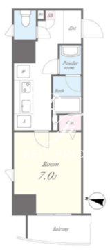 ラブールミノワ 701 間取り図