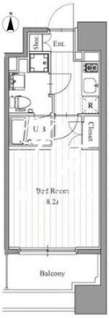 フィットエル森下 713 間取り図