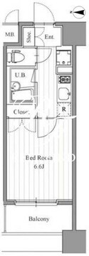 フィットエル森下 907 間取り図