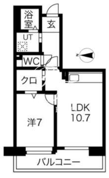 アクティ目黒駅前 2-306 間取り図