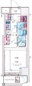 ジェノヴィア新宿御苑グリーンヴェール 205 間取り図