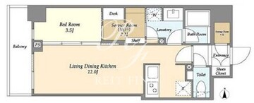 ラティエラ四谷 206 間取り図