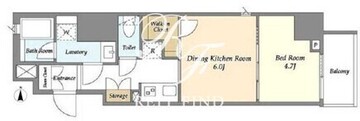 ラティエラ四谷 301 間取り図