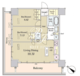 ルミレイス豊洲 1402 間取り図