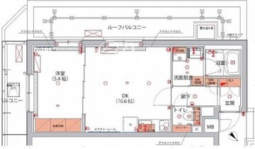 ハーモニーレジデンス神楽坂ヒルズサード 503 間取り図