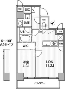 シーズンフラッツ門前仲町 201 間取り図