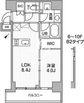 シーズンフラッツ門前仲町 302 間取り図