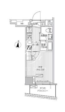 コスモグランス南品川 909 間取り図