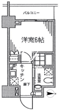 カスタリア門前仲町2 710 間取り図