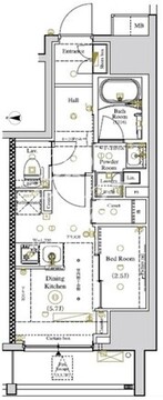 ルミード南千住 202 間取り図