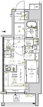 ルミード南千住 702 間取り図