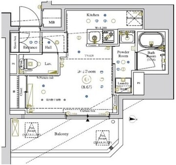 ルミード南千住 203 間取り図